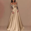 Annual Meeting Party Host Sequined Evening Gown Wedding Ball Gown Long Dresses